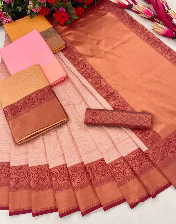 Pink_Woven_Banarasi_Jacquard_Saree_(Pink)